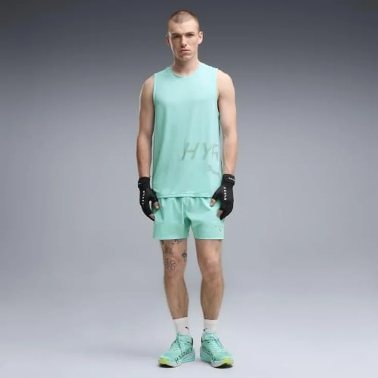 PUMA Deviate Nitro 4 X Hyrox Laufschuhe, grün, EU 44, mit NITROFOAM™ Dämpfung und PWRPLATE Karbonfaserplatte für maximale Energieübertragung – Bild 2