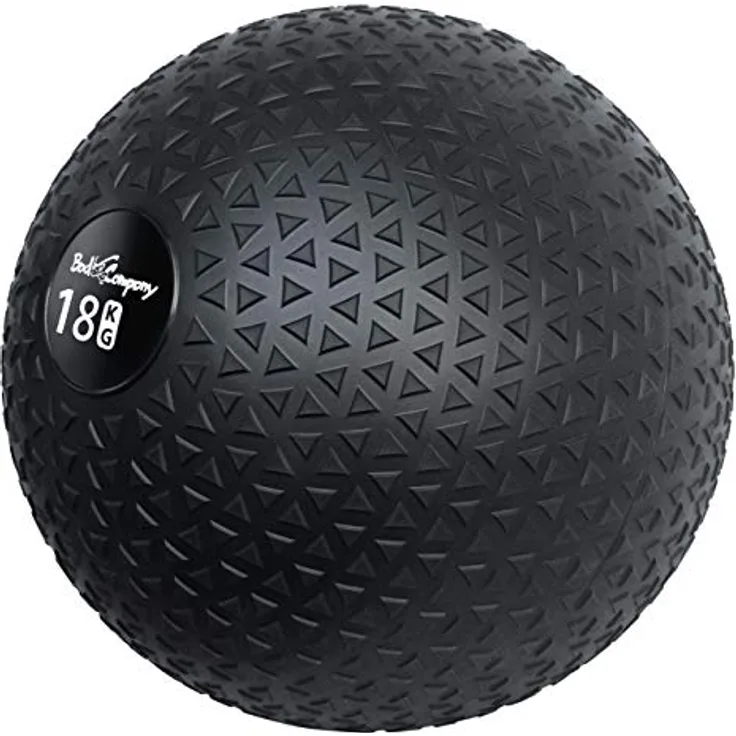 Bad Company Medizinball in 12 Gewichtsstufen I Slamball für Kraftausdauertraining I Vollball mit Gummi-Oberfläche I 18 Kg