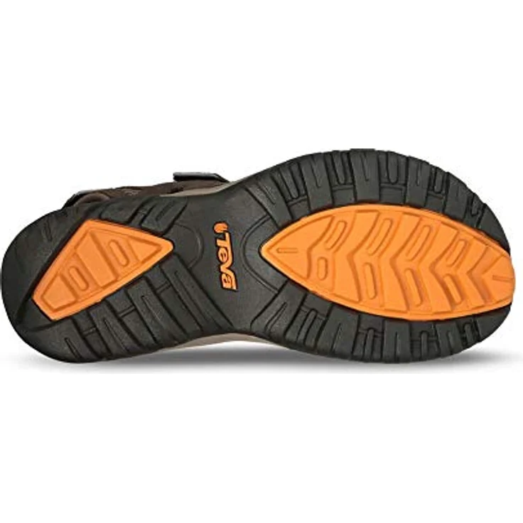 Teva Hudson, Braune Riemchensandale mit erhöhter Sohle für Männer, Größe 44.5, Naturleder und Textil, EVA-Technologie – Bild 6