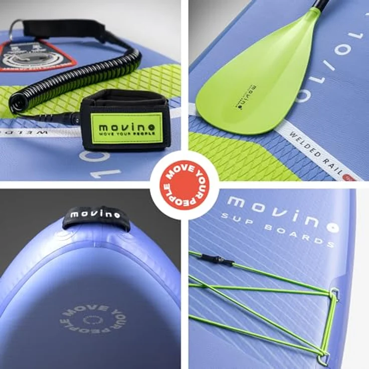 Movino SUP-Board MOVINO GARDA 2in1 Set, Allround mit geschweißten Kanten, Traglast 150 kg, 10'10'' (330 cm) – Bild 3