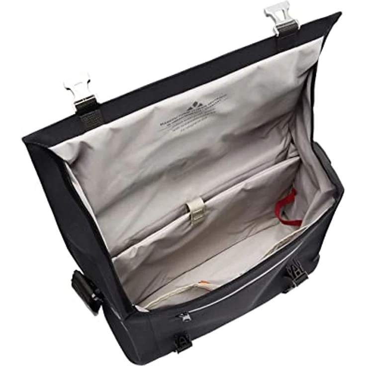 Vaude Velotasche Bayreuth M, 12 l Gepäckträgertasche aus 100% recyceltem Polyester, wasserdicht, mit Laptop-Fach – Bild 4