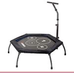 Hammer 66426 Fitness-Trampolin Cross Jump, 98 cm Sprungfläche, leistungsstark bis 130 kg Benutzergewicht