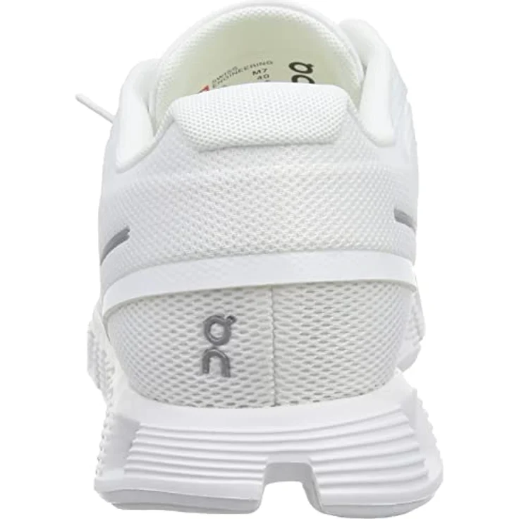 ON Schuhe Running Cloud 5, Laufschuhe in Weiß, Größe 44,5, Obermaterial Synthetik, Schnürung – Bild 3