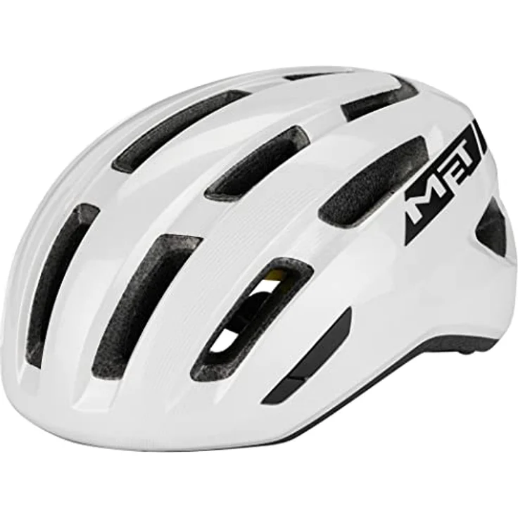 MET Miles MIPS Fahrradhelm, Weiß M-L, mit 360° Kopfband und 17 Belüftungsöffnungen für optimalen Komfort und Sicherheit beim E-Bike-Fahren – Bild 1
