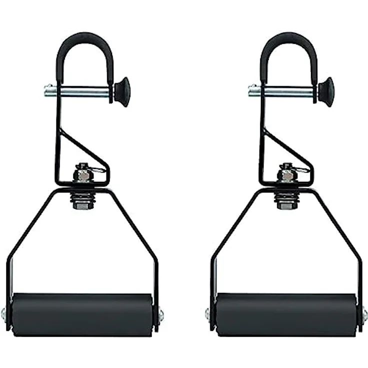 Yes4All Drehbare Klimmzuggriffe mit Rutschfesten Griffen und Schaumstoffpads - Dynamische Fitness Griffe befestigbar an Klimmzugstangen, Langhanteln, Latzug