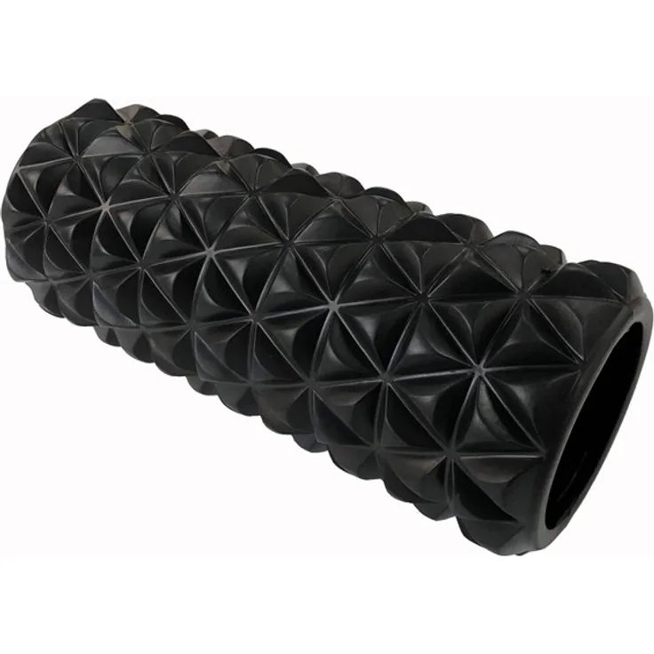 TITAN LIFE Foam Roller, Fitness-Massage-Roller zur Regeneration und Flexibilitätssteigerung, schwarz