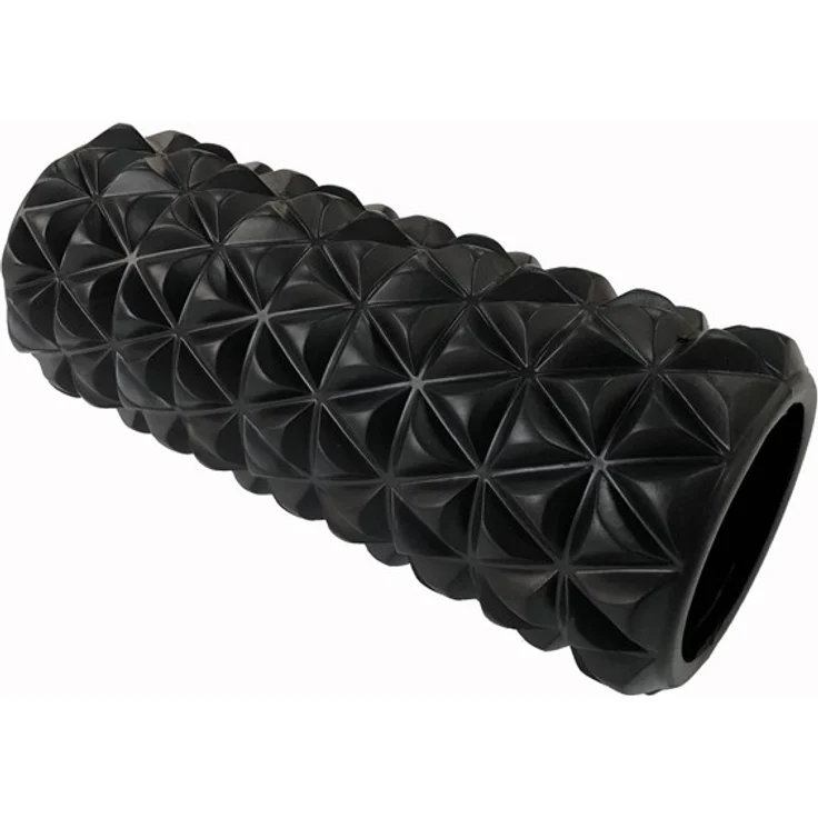 TITAN LIFE Foam Roller, Fitness-Massage-Roller zur Regeneration und Flexibilitätssteigerung, schwarz