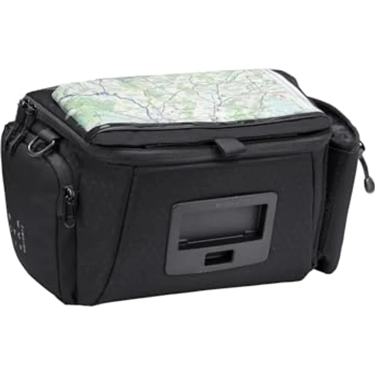 VAUDE eBox Lenkertasche, KLICKfix ready, 6 Liter Volumen, wasserabweisend, inkl. Schultergurt, schwarz – Bild 7