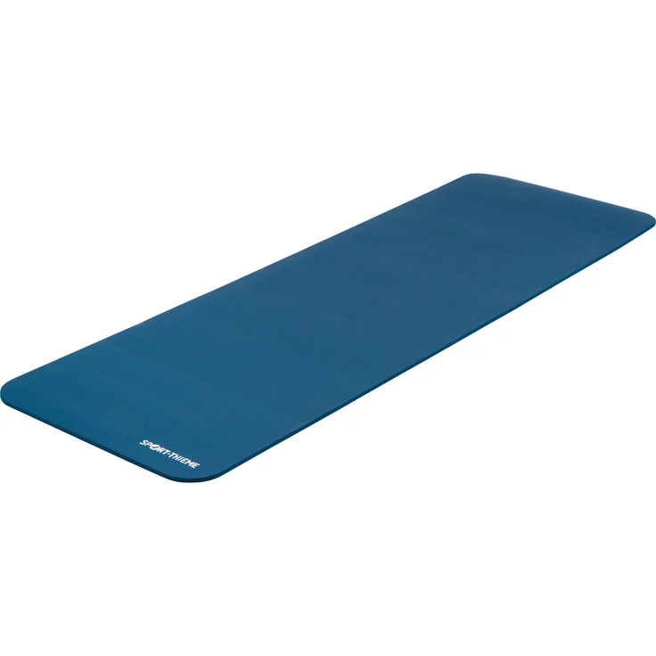 Sport-Thieme Easy Fit, Yogamatte für Fitness und Yoga, rutschfest, blau, 1 cm dick, aufrollbar