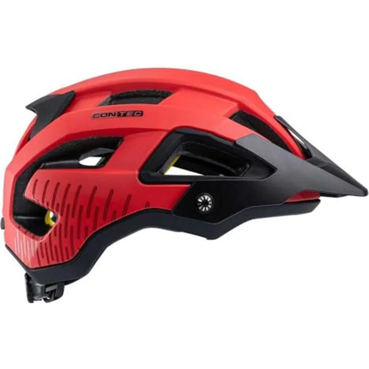 Contec MTB-Fahrradhelm "Katla MIPS", rot, mit MIPS-Technologie, Einstellrädchen und reflektierenden Gurten – Bild 2