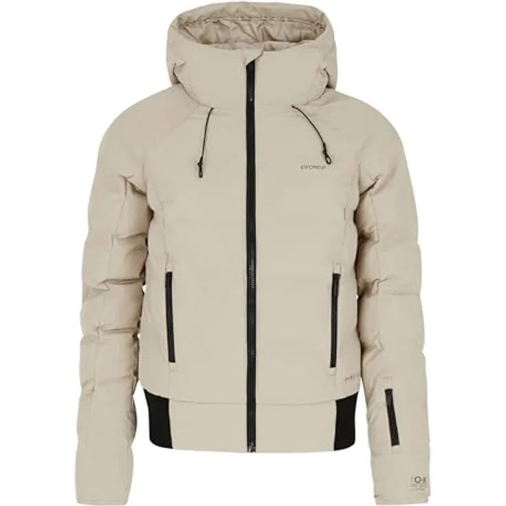 PROTEST PRTALYSUMI Skijacke, beige, Kapuze, Damen, Größe 40
