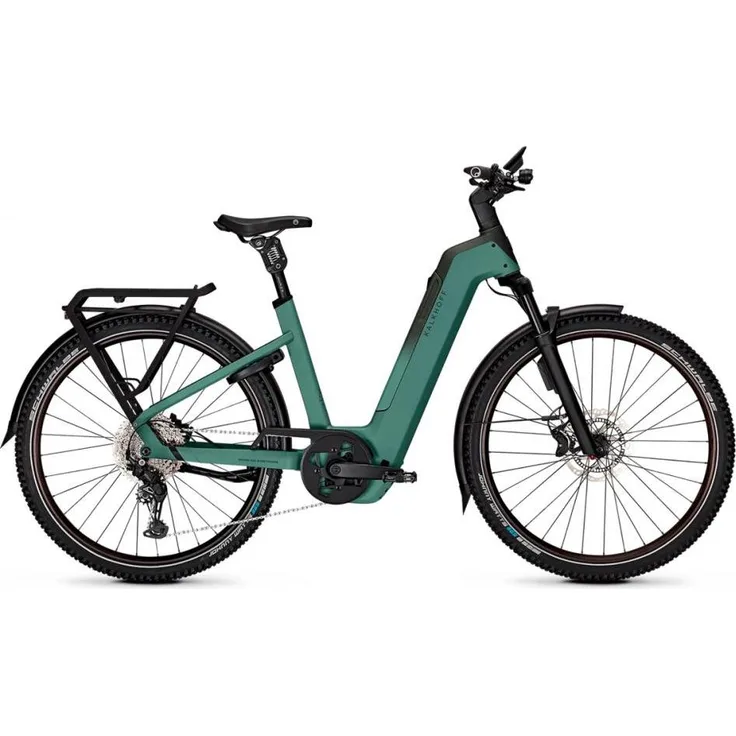 Kalkhoff ENTICE 5+ EXCITE ABS 29in M, Elektrofahrrad mit Bosch Perf. Line Smart Motor, 800 Wh Akku, Shimano Cues Kettenschaltung, mineralgreen / huntsmengreen matt
