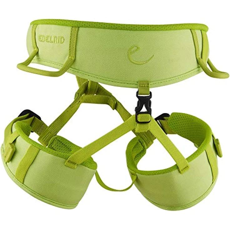 EDELRID Finn III, stufenlos verstellbarer Kinderklettergurt in Größe XXS, icemint, mit 3D Mesh-Polsterung und slide Block Schnallen – Bild 2