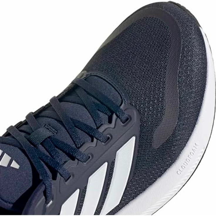 Lotto Runfalcon Laufschuhe, Herren, Atmungsaktives Obermaterial, Leichte EVA-Zwischensohle, Rutschfeste Gummisohle, Verstärkter Fersenbereich, legink/ftwwht/cblack, Größe 42 – Bild 5