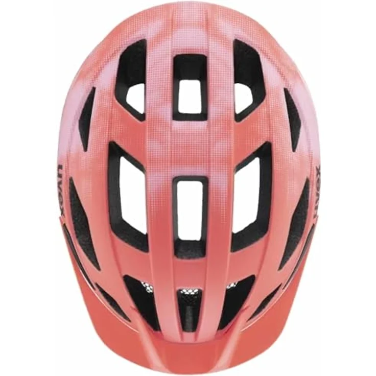 Uvex Air Wing 2 CC, leichter Fahrradhelm mit integrierter Sonnenblende, coral-strawberry matt, Größe 52-57 cm – Bild 5