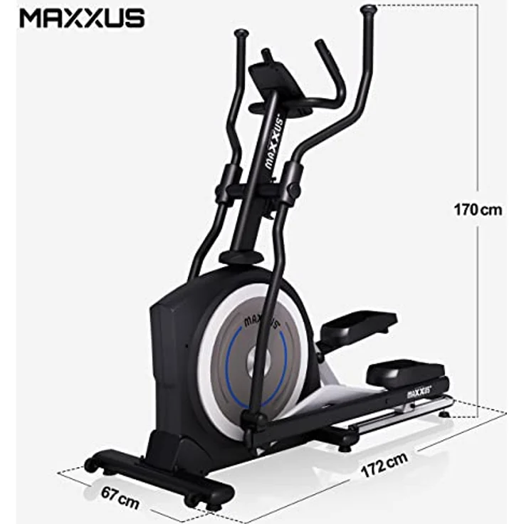 MAXXUS Crosstrainer CX 5.1 - Für Zuhause, Kompatibel mit App, Leise, mit Bluetooth, Magnetbremse, Programmen, 26 Schwungmasse - Ellipsentrainer, Elliptischer Heimtrainer, Cardio Trainingsgerät – Bild 5
