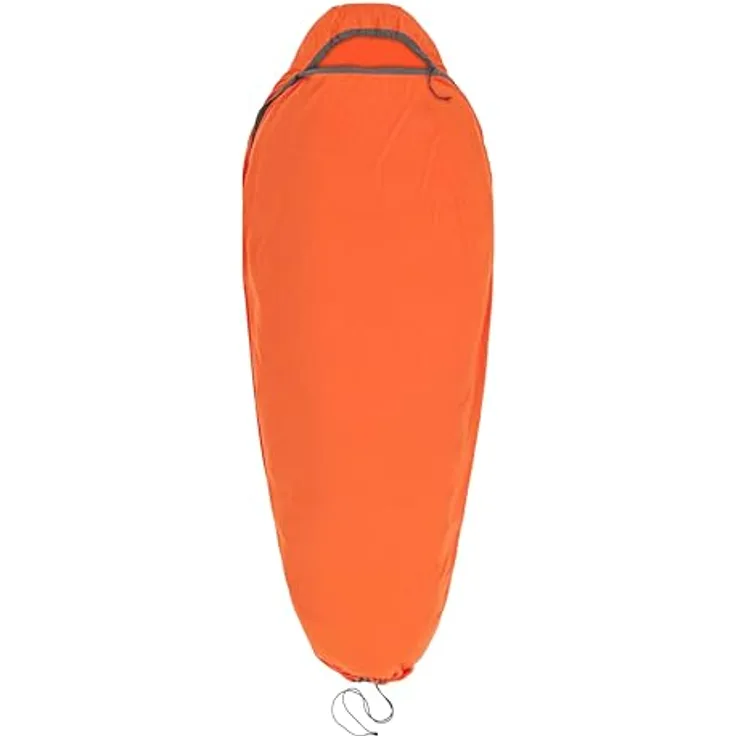 Sea to Summit Reactor Extreme Schlafsack-Liner, Compact Mummy mit Kordelzug, Thermolite für Thermo-Boost, Ultra-Sil Packsack, orange, 342g