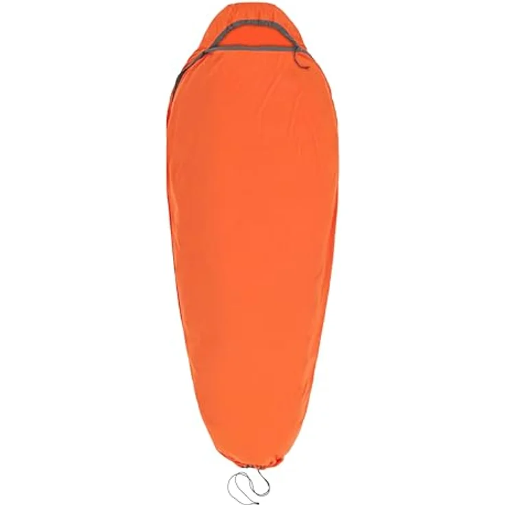 Sea to Summit Reactor Extreme Schlafsack-Liner, Compact Mummy mit Kordelzug, Thermolite für Thermo-Boost, Ultra-Sil Packsack, orange, 342g – Bild 1