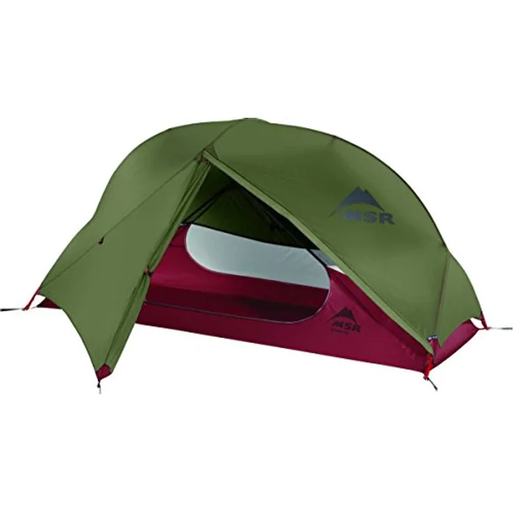 MSR Hubba Nx Tent Grün - Leichtes freistehendes 1-Personen Tourenzelt, Größe 1 Person