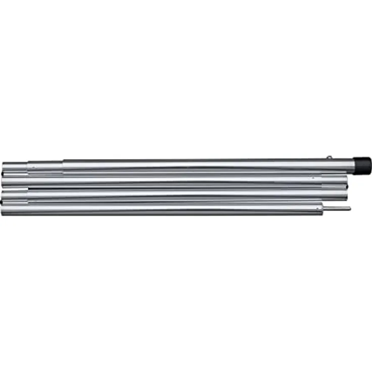 Coghlan BasicNature Aufstellstange 'verstellbar' Zeltstangen, Aluminium, grau, 180-210 cm, 4 Segmente, Packmaß 5,5 x 53 cm
