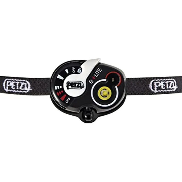 PETZL Stirnlampe e+LITE - Ultrakompakt, Notfallsituationen, 40 Lumen, Schwarz