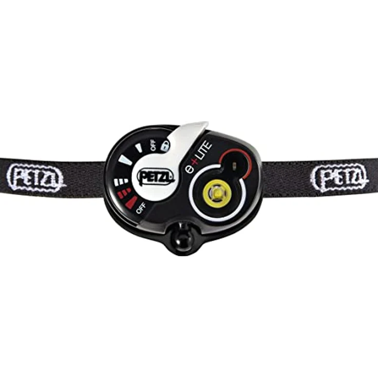 PETZL Stirnlampe e+LITE - Ultrakompakt, Notfallsituationen, 40 Lumen, Schwarz – Bild 1