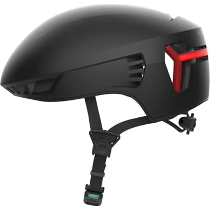 CRNK Genetic Alpha Fahrradhelm, Rennradhelm in Schwarz mit integrierter LED-Beleuchtung und Smart Air EVAC-System, Größe L – Bild 1