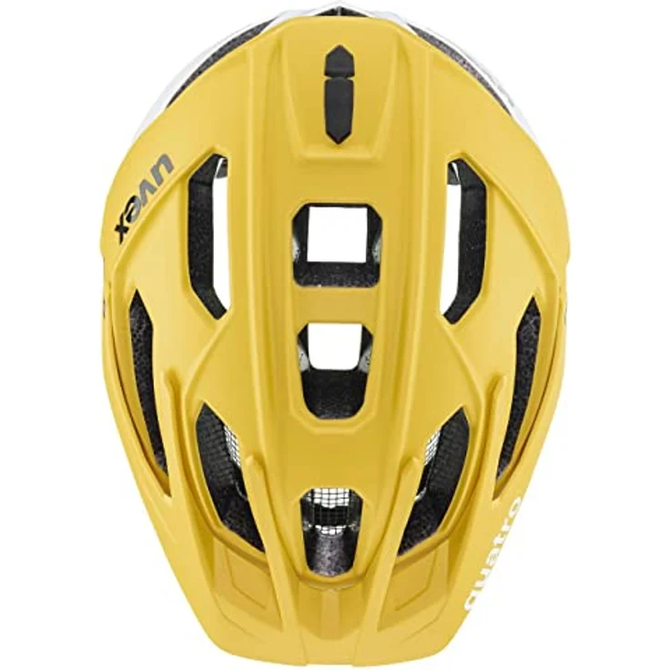Uvex Quatro CC Velohelm, Alleskönner mit Double Inmould Konstruktion, gelb-weiß matt, Größe 52-57 cm – Bild 5