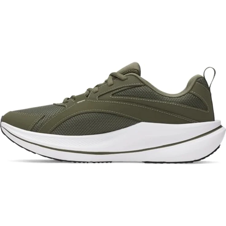 Under Armour Herren Charged Assert 11 Laufschuhe, Atmungsaktives Obermaterial, Gepolsterte Einlegesohle, Charged+ Dämpfung, Robust, Grün, Schuhgröße: 45 EU – Bild 1
