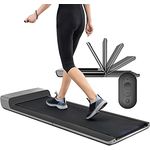 Skandika Walking Pad | Laufband bis 6km/h, klappbar, Adaptive Speedcontrol, breite Lauffläche, Transportrollen | für Büro oder Zuhause, Laufband für Schreibtisch