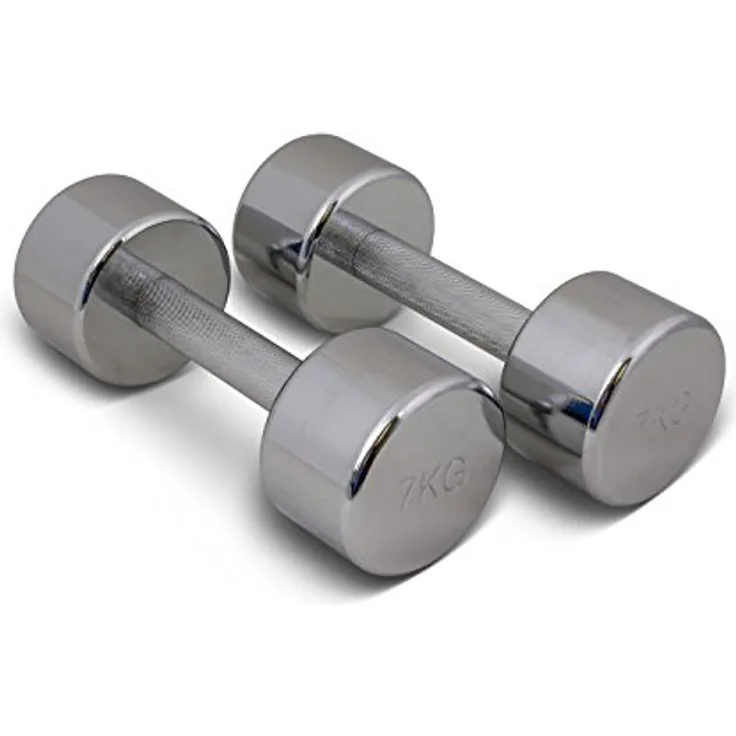 trenas Paar Chrom Kurzhanteln - je 7 kg