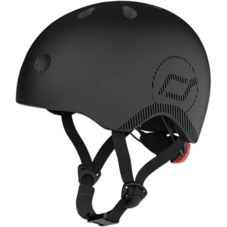Scoot and Ride Highwaykick Helmet ML, Sicherheitshelm für Jugendliche, Kopfumfang 55-59 cm, Steel Farbe, mit LED Licht und Magnetverschluss – Bild 3