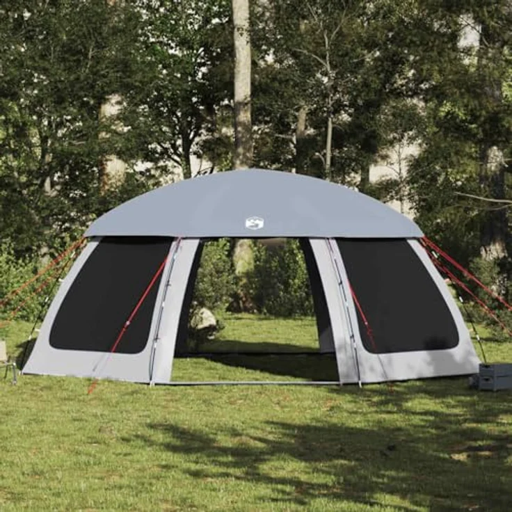 vidaXL Matana Zelt, wasserdichtes Polyester mit PU-Beschichtung, leicht und tragbar, abnehmbares Überzelt, ideal für Camping und Outdoor-Aktivitäten – Bild 4