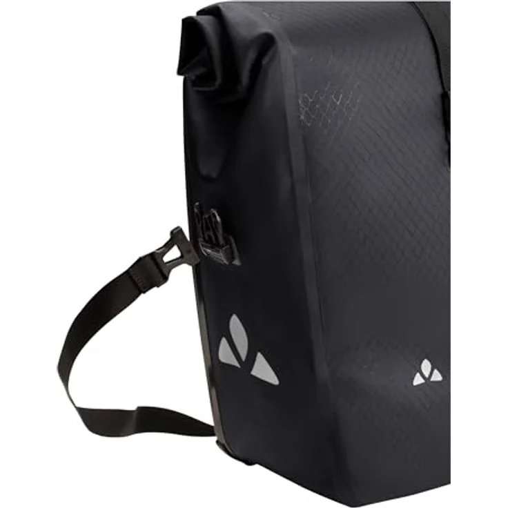 VAUDE Aqua Back recycelt Doppeltasche, Hinterradtasche für Kinderfahrrad, wasserdicht, 48 Liter, schwarz – Bild 6