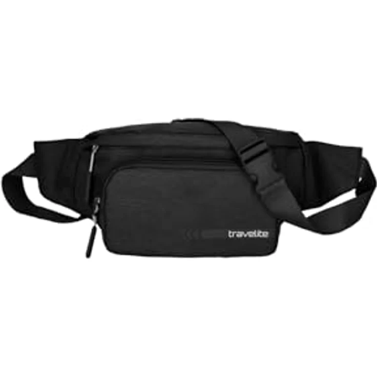 Travelite Handgepäck Bauchtasche, Gepäck Serie Kick Off: Praktische Gürteltasche für Urlaub und Sport, 30 cm, 5 Liter, Schwarz – Bild 2