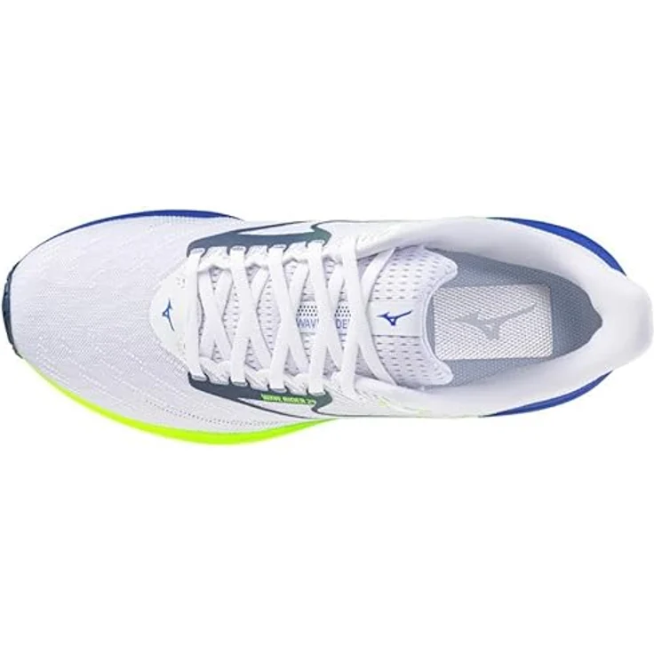 Mizuno Herren Wave Rider Laufschuh J1GC2503, Dämpfung und Stabilität durch Mizuno ENERZY NXT, Farbe: Weiß, Größe: 41 – Bild 3