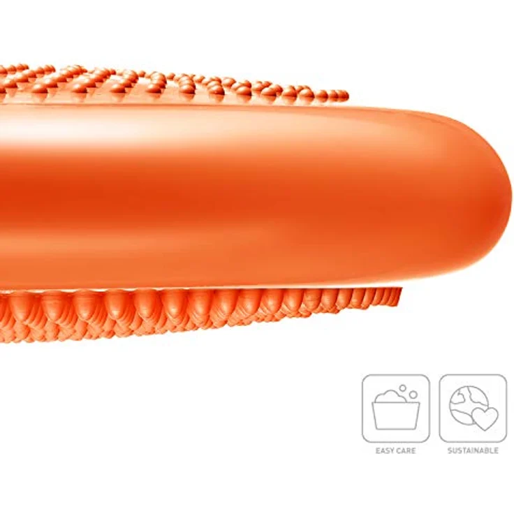 BODYMATE Ballsitzkissen inkl. Pumpe ORANGE 34cm Durchmesser - Balance-Kissen, Luftkissen, Balance Pad, Noppenkissen - Core-, Fitness-, Reha-, Koordinations- und Rückentraining – Bild 3