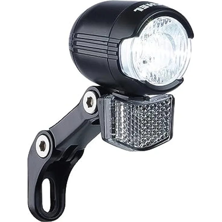 BÜCHEL LED-Scheinwerfer Shiny 40, Dynamo-Version mit Halter, ca. 40 Lux, Fahrradbeleuchtung
