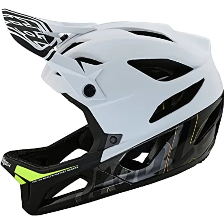 Troy Lee Designs Stage MIPS Helm, Mountainbike-Helm mit 14 Belüftungsöffnungen, Farbe: signature white, Größe: XL/XXL (60-63 cm)