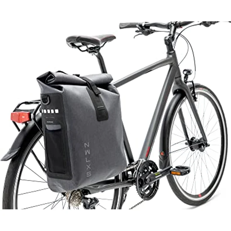 New Looxs Varo, Velotasche für Gepäckträger, 18,5 l, wasserabweisend mit Regenhülle und reflektierenden Logos – Bild 4