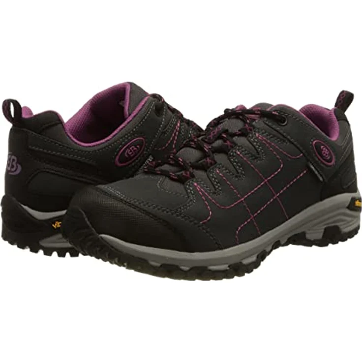 Brütting Mount Shasta Low, Damen Wanderschuhe mit flexiblem Wechselfussbett, grau – Bild 7