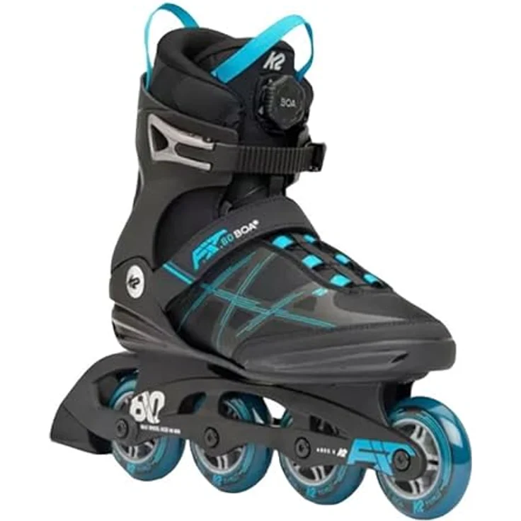 K2 Inlineskates K2 F.I.T. 80 Boa Herren Inline Skates Inliner black blue mit Boa® Verschlusssystem und Tec Composite Rahmen – Bild 4