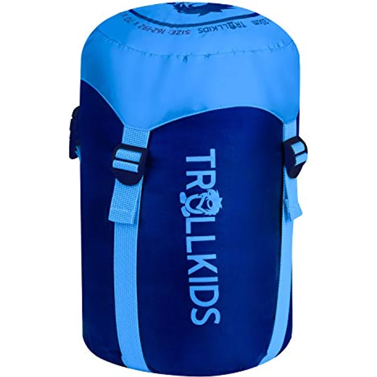 Trollkids Schlafsack Kinderschlafsack Fjell Dreamer, Marineblau/Grün, Isolierend, Größenverstellbar – Bild 2