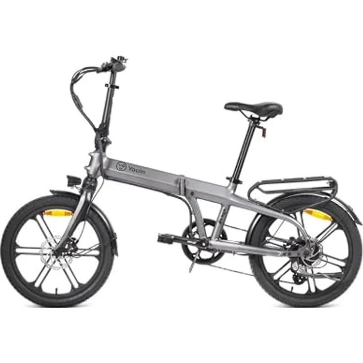 PixelPilot 20 Zoll Faltbares City E-Bike, 250W Motor, 378Wh herausnehmbarer Akku, bis 60 km Reichweite, 7-Gang Shimano, hydraulische Scheibenbremsen – Bild 2