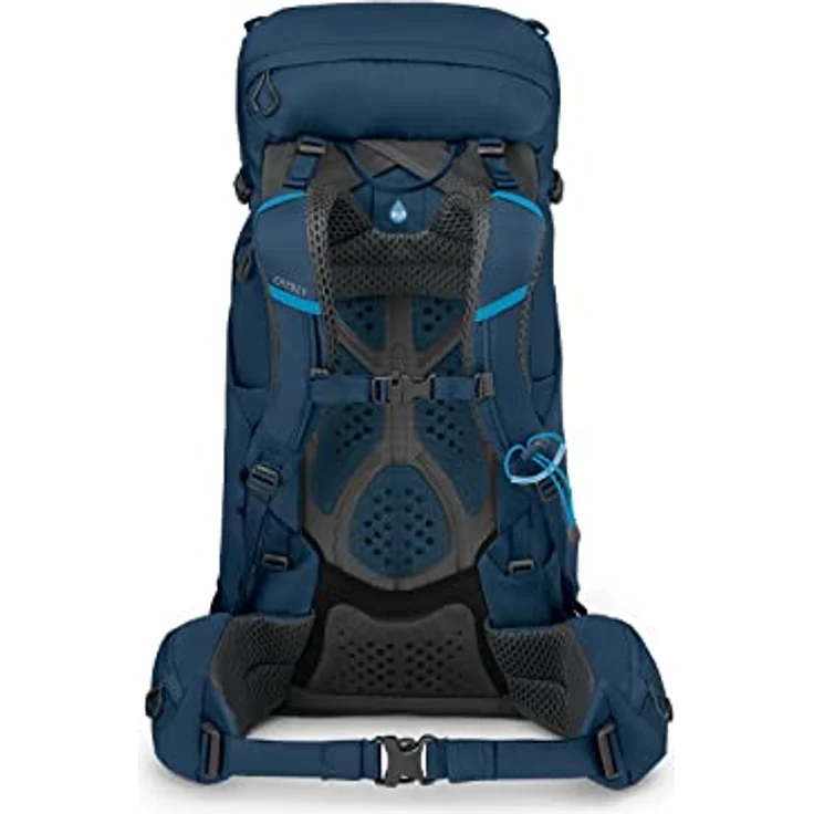 Osprey Kestrel 38 Atlas Blue S/M, Wanderrucksack mit integrierter Regenhülle und einstellbarer AirScape Rückenplatte – Bild 5