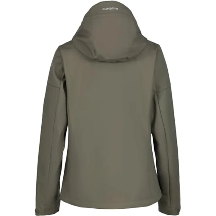 Icepeak Bathgate Granit, Softshellskijacke mit A.W.S Active-Technologie, wind- und wasserdicht, schwarz – Bild 2