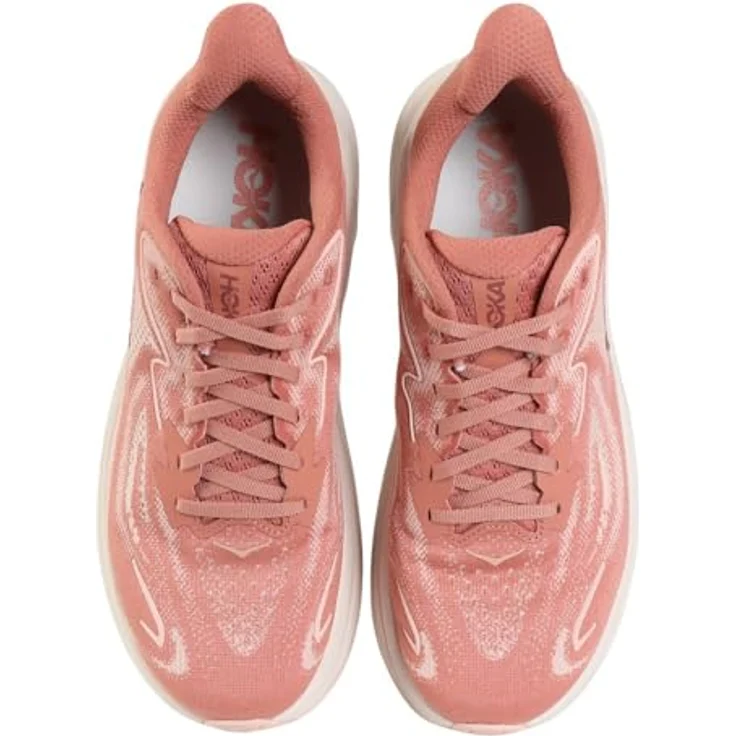 HOKA ONE ONE Damen Laufschuh CLIFTON 10, ultraleichte Dämpfung, verbesserte Passform, atmungsaktives Obermaterial, Blush / Rose Latte – Bild 2
