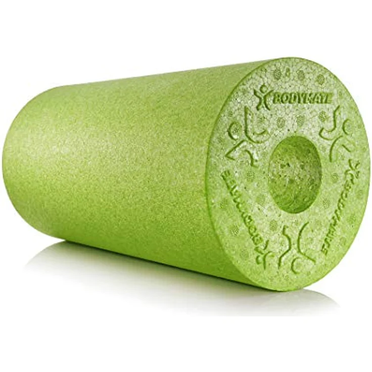 BODYMATE Faszienrolle Standard Mittel-Hart, Apfel-Grün 30x15cm, inklusive Gratis E-Book für effektive Eigenmassage und verbesserte Durchblutung – Bild 1