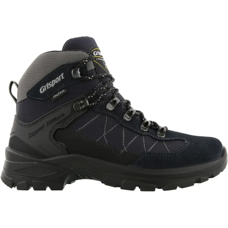 Grisport Scout Mid 06, Unisex Wanderschuhe mit Gritex-Membran und stabilisiertem Verschlusssystem, Blau, Größe 43