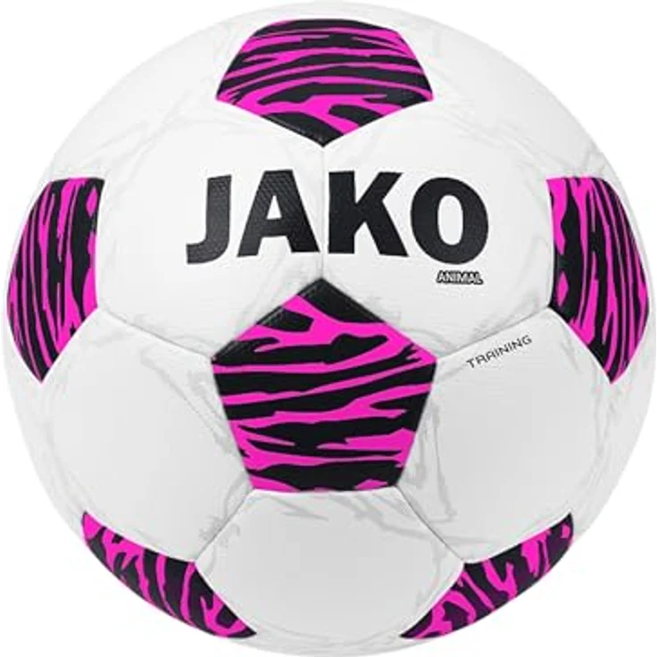 JAKO Animal FIFA Basic-zertifizierter Trainingsball, weiß/pink/schwarz, Größe 5 – Bild 2